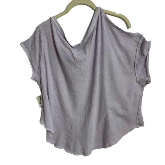FREE PEOPLE U Fancy Cold-Shoulder Tee, Size XSMALL - Picture 5 of 12